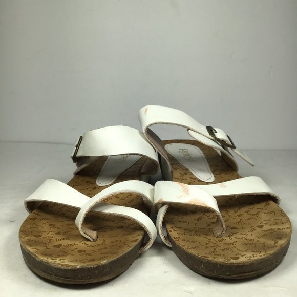 Refresh Baha Pinch Toe Sandal White Size 8 - Picture 4 of 12